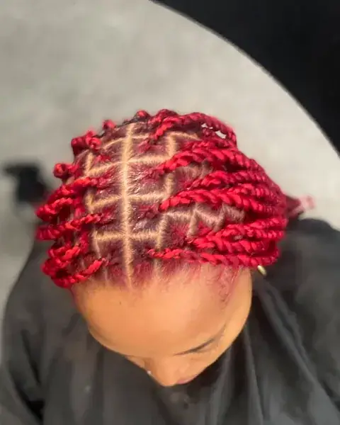 Twists rouges courtes — MMB Studio